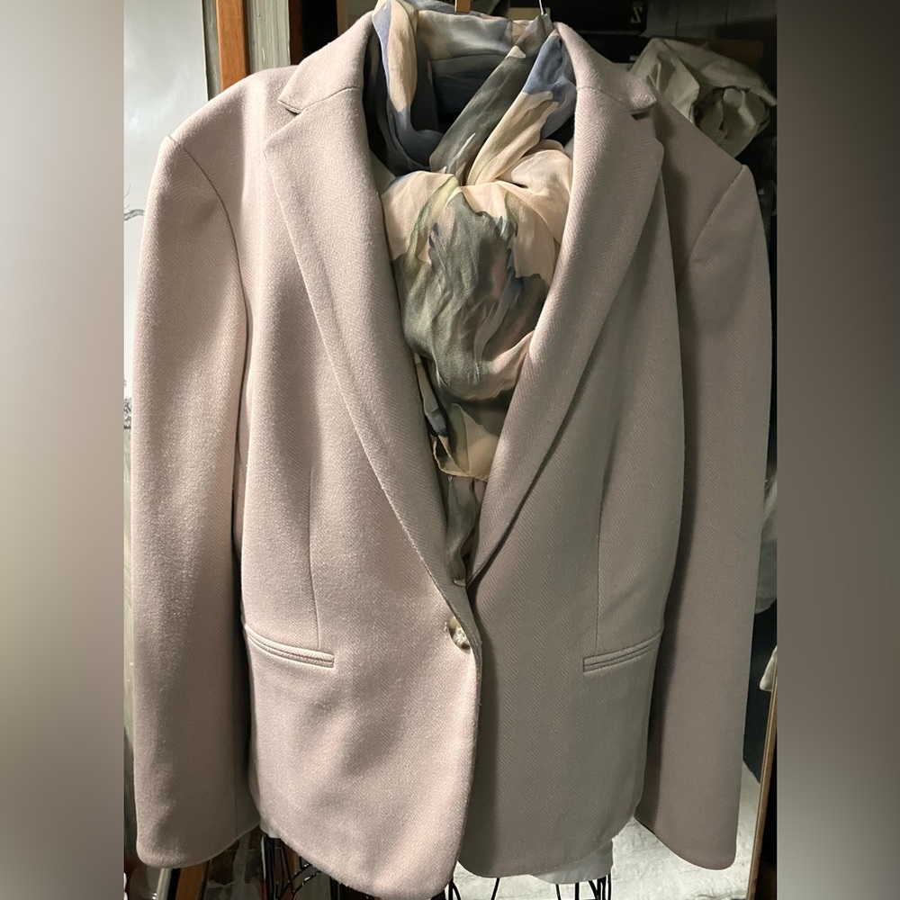 Elegant Women's Ann Taylor Blazer in Soft Pink